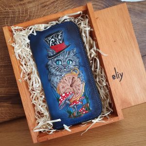 Duży zipper z czeszyrskim kotem